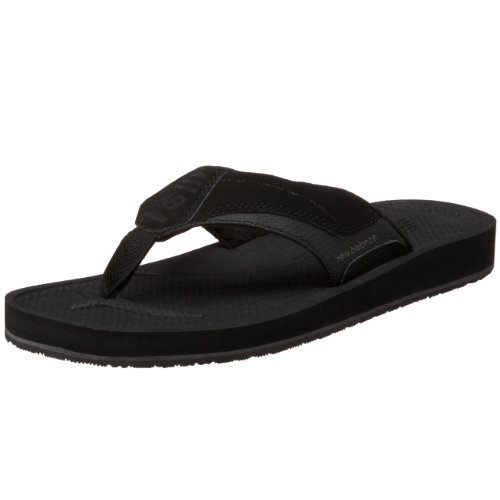 New Balance Men's The Mosie Flip Flop,Black/Charcoal,9 M US