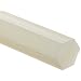 Wear Resistant Slippery Extruded Nylon 6/6 Hex Bar, Smooth, ASTM D5989, Off White