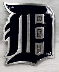 Detroit Tigers Enamel Pewter Buckle, MLB Baseball Buckle