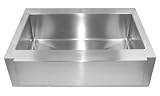 Schon SC3610 Apron Front Kitchen Sink, Stainless Steel