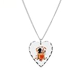Necklace coronary heart Charm halloween night This children's A actual Treat Kitten