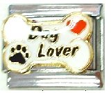 Clearly Charming Dog Lover Italian Charm Bracelet Link