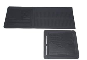 2006-2007 Dodge Ram Mega Cab Black One-Piece All Weather Floor Mat Floor Mats All Weather