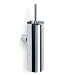 Polished wall-mounted toilet brush (stainless steel) (16.75"H x 6"W x 4.25"D)