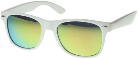 Hipster Fashion Revo Color Mirror Lens Wayfarers Style Sunglasses White