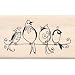 QUARTET SCRAPBOOKING WOOD MOUNTED RUBBER STAMP