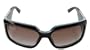 Gucci Sunglasses GG 2593/S BMWS2 Mocha Taupe Brown Frame with Fuchsia Stripes and Brown Gradient Lenses