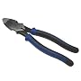 Klein J2000-9NE Journeyman High-Leverage Side-Cutting Pliers Heavy-Duty Cutting Light blue/black 9-Inches