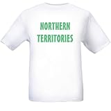 NORTHERN TERRITORIES - GREEN LETTERING - State-series - White T-shirt