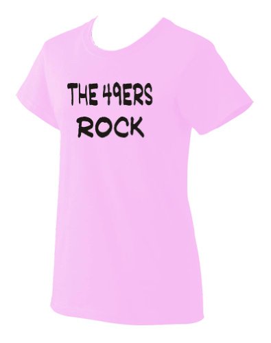The 49ers Rock Ladies T-Shirt PINK LARGE