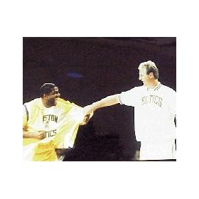  Magic Johnson & Larry Bird Magic / Bird Combo Birds Retirement Night inch 16 inch x 20 inch Unframed Color Photograph