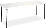 IMAGE OF SAMSONITE COSCO 36169ECB1 Endura Molded Folding Table, Rectangular, 72w x 30d x 28-3/4h, Off-White