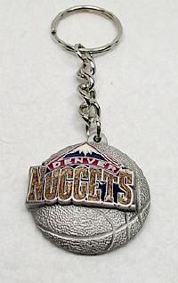 DENVER NUGGETS NBA BASKETBALL KEYCHAIN