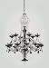 Nulco 2768-90-03-BK Ottoman 18 Light Crystal Chandelier Black Chrome