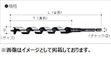 大西工業 No.2 兼用ビット サイズ：28mm チャック径：10mm
