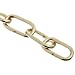 Campbell 0710317 Hobby and Craft Sash Chain, Brass Plated, #3 Trade, 0.043" Diameter, 5 lbs Load Capacity, 164 Feet Reel