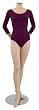 Extensions by Trienawear TR1042-C Adult 3/4 Sleeve Leotard Cotton Spandex
