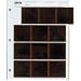Print File Archival 120 Size Negative Pages Holds Four Strips of Three 6x6 Frames, Pack of 100