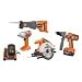Ridgid R964- 4 piece 18 volt Lithium Ion Combo Kit