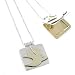 Peace Dove Locket Pendant in Sterling Silver and Brass on an 18" Box Chain, #7904