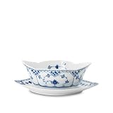 Royal Copenhagen Blue Fluted Half Lace Sauce Boat 18.5 oz