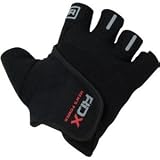 RDX - Gants d'entraînement Fitness/Gym/Musculation avec gel - Noir