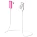 ECSEM Bluetooth V4.0 Headset Mini Wireless Stereo Sports/Running Headphones Gym/Exercise Bluetooth Earbuds with Mic for iPhone 6 Plus 5S 5C 4S 4, Ipad mini iPad 2 3 4 New iPad Air, Ipod, Android, Samsung Galaxy S5, Smart Phones, Bluetooth Devices (Rose Red)