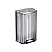 Tramontina Step on Waste Can, Stainless Steel Trash Can Step Can 13 Gallon Large Capacity (1 Trash Can)