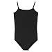 Girls' Standard-Back Camisole Leotard - Black