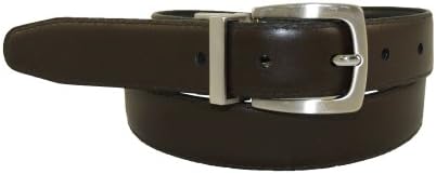 Dockers Boys 8-20 Dockers Reversible Black To Brown Belt With Brushed Nickel Finish Buckle