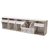 Quantum Storage Clear Tip Out Bin - 5 1/4in. x 23 5/8in. x 6 1/2in. Size