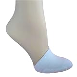 WHITE ALL COTTON VIA SPIGA 2-PACK MULE SOCKS TOE COVERS