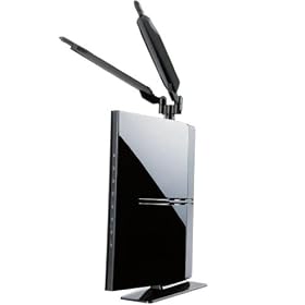 Logitec ����LAN���[�^ 300Mbps Giga 11na �A���e�i�t �v�����^���L LAN-WH300AN/DGR