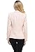 Auliné Collection Women’s Color Work Office Long Sleeve Button Lined Blazer