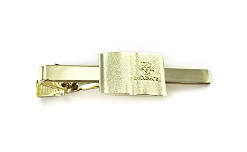 Book of Mormon Tie Bar - Open Scriptures Design - Gold Color