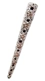 Hair Clip - H76 - Banana Style Encrusted with Swarovski (tm) Crystal Stones ~ Jet & Blk Diamond...