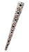 Apparel : Hair Clip - H76 - Banana Style Encrusted with Swarovski (tm) Crystal Stones ~ Jet & Blk Diamond Mix (Black and Gray) (AP)