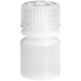 Nalgene Narrow-Mouth Bottle, HDPE/PP, 8mL (Pack of 12)