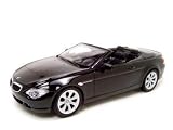 BMW 645ci Convertible Black Diecast Model 1:18 Die Cast Car