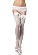 Sheer Thigh High Nylon Stocking With Lace Top And Satin Bow