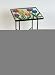 Tulips Square Glass Top Side Table