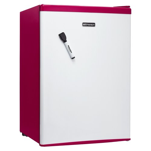 Emerson Compact Fridge with Dry Erase Door–Pink