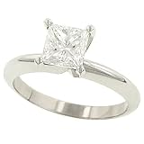 1.20cttw Princess Cut Diamond Solitaire Rg Egl J-K/SI3