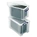 Really Useful Filing Box Plastic with 10 suspension files A4 24 Litre W270xD465xH290mm Ref 24C&10susp