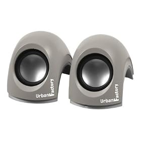 Urban Factory Crazy Speakers - Haut-parleurs portatifs - 6 Watt (Totale) - noir