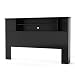 Full/Queen Size Bookcase Headboard in Solid Black - South Shore Furniture - 3170092