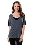 A Pea in the Pod: Short Sleeve Mock Layer Double Opening Nursing Tee