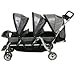 Baby : Baby Trend Triplet Stroller in Silver and Black