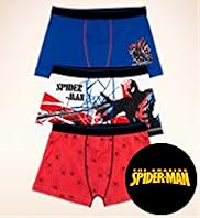 3 Pack Cotton Rich The Amazing Spider Man Trunks
