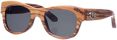 Nautique Optix Deckster Elite Zebrawood Frame Gray Lens Sunglasses 45mm